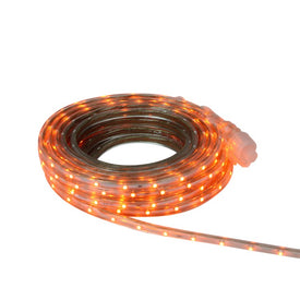 30' Orange LED Christmas Outdoor Linear Tape Lighting with Clear Tube