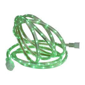 30' Green LED Outdoor Christmas Linear Tape Lighting with Clear Tube