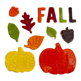 Fall Leaves and Pumpkins Thanksgiving Gel Window Clings
