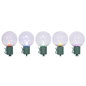 10-Count Multi-Color LED G40 Globe Christmas Lights with 7.5' Green Wire