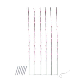 108-Count Pink Pre-Lit LED Branch Patio Outdoor Garden Novelty Christmas Light Stakes with 8.5' White Wire