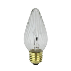 Replacement 40-Watt Transparent Clear Flame E26 Base F15 Light Bulbs Pack of 25