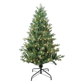 4.5-Foot Pre-Lit Clear Incandescent Jackson Pine Tree