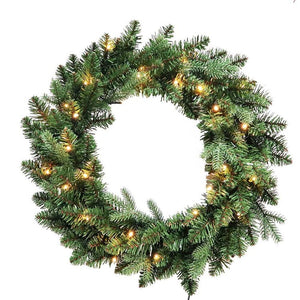 P60240LEDWW Holiday/Christmas/Christmas Wreaths & Garlands & Swags