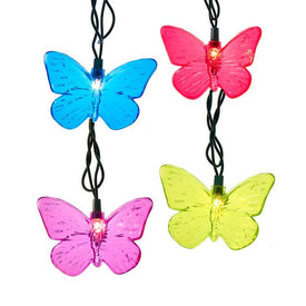 10-Light Multi-Color Butterfly Light Set