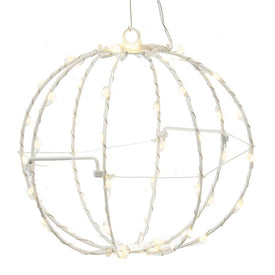 8" Warm White LED Foldable Metal Sphere