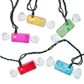 10-Light Multi-Color Glitter Candies Light Set