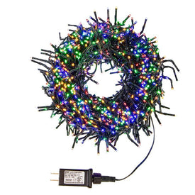 33-Foot 1000-Light Cluster Garland with Multi-Color 3MM LED Bulbs