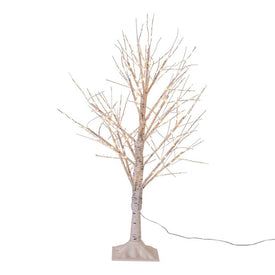 3-Foot White Branch Twinkle Warm White Fairy LED Twig Tree