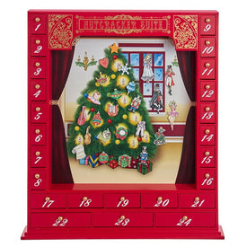 17.5" Wooden Nutcracker Suite Advent Calendar