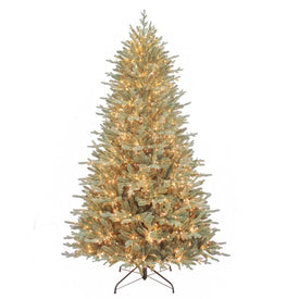 7.5-Foot Pre-Lit Warm White Cluster Led Blue Spruce Tree