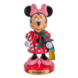10" Disney Minnie Mouse with Candy Cane Nutcracker
