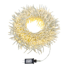 65-Foot 2000-Light Cluster Garland with Warm White LED Lights