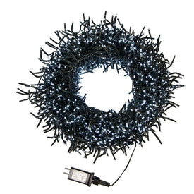 65-Foot 2000-Light Cluster Garland with Cool White LED Lights