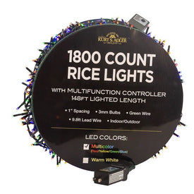 148-Foot 1800-Light Multi-Color LED Rice Light Set