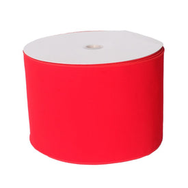 6" x 50 Yards Red Velvet Indoor/Outdoor Wired Ribbon