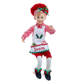 15" Kringle Klaus Elf Baker Ornament