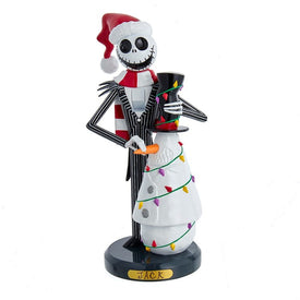 11" Disney Nightmare Before Christmas Jack Skellington with Snowman Nutcracker