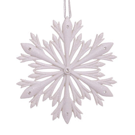 4" Elegant Snowflake Ornament with Swarovski Elements