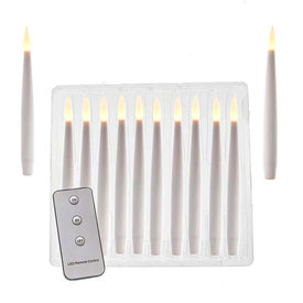Battery-Operated 6" Floating Candles with String Ten-Piece Ornament Set