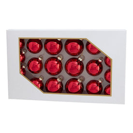 60-80MM Shiny Red Glass Ball Ornaments Set of 20