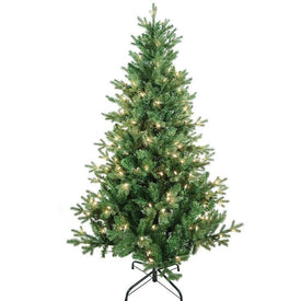 5-Foot Pre-Lit Clear Incandescent Jackson Pine Tree