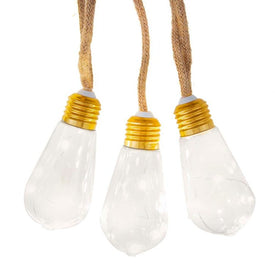 35-Light Seven-Piece Super Bright LED Vintage Bulb Burlap Lights