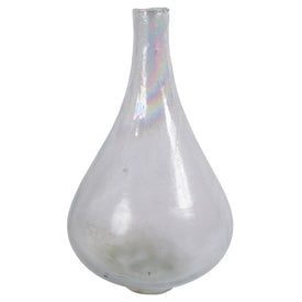16" Iridescent Rainbow Glass Vase