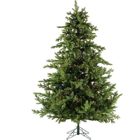 7.5' Pre-Lit Virginia Fir Artificial Christmas Tree with Multi-Color LED Lights