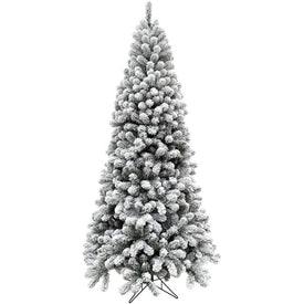 Artificial Tree Silverton Fir 7.5H Feet Snow Christmas