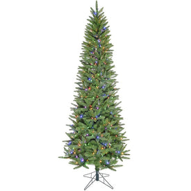 Artificial Tree Winter Falls Slim Multicolored 8 Function Lights 9H Feet Green Christmas