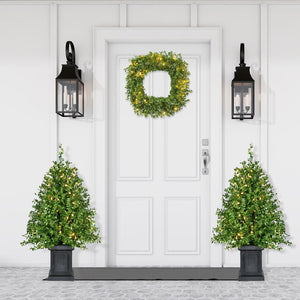 FFBX024W-5GR1 Holiday/Christmas/Christmas Wreaths & Garlands & Swags
