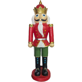 60" Resin Nutcracker King Statue with LED Lights