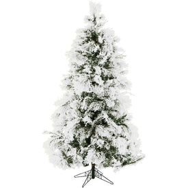 4' Unlit Frosted Fir Snowy Christmas Tree without Lights