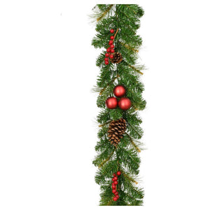 FFJFGL108-0GR Holiday/Christmas/Christmas Wreaths & Garlands & Swags