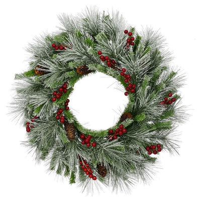 FF001CHWR-025-0GR Holiday/Christmas/Christmas Wreaths & Garlands & Swags