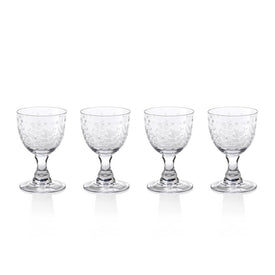 Patia 5.5" Tall White Wine Glasses Set of 4