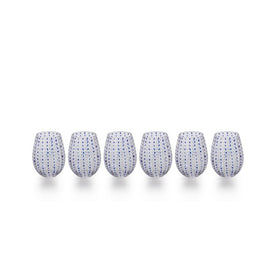 Mavi 5" Tall Stemless Glasses Set of 6