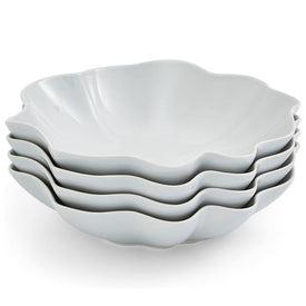 Sophie Conran Floret 9" Pasta Bowls Set of 4 - White