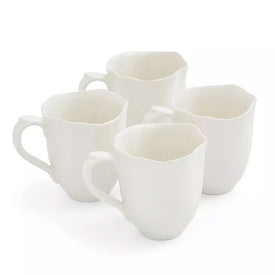 Sophie Conran Floret 14 Oz Mugs Set of 4 - White