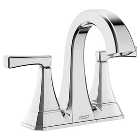 Crawford Two-Handle 4" Centerset Bathroom Sink Faucet with Push-Pop Drain - Polished Chrome