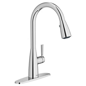 Hillsdale Single-Handle Pull-Down Kitchen Faucet with Dual Spray Head - Polished Chrome