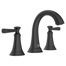 Glenmere Two-Handle 8" Widespread Bathroom Sink Faucet with Pop-Up Drain - Matte Black