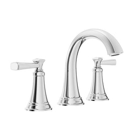 Lavatory Faucet Glenmere Widespread 8 Inch Spread 2 Metal Lever ADA Polished Chrome 1.2 Gallon per Minute 4-1/8 Inch