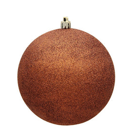 15.75" Copper Glitter Ball Ornament