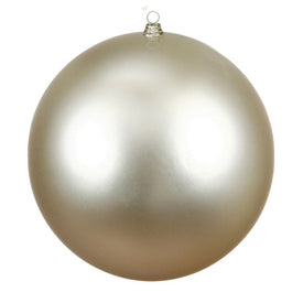 15.75" Champagne Matte Ball Christmas Ornament
