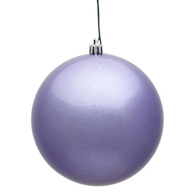 6" Lavender Candy Ball Ornaments 4-Pack