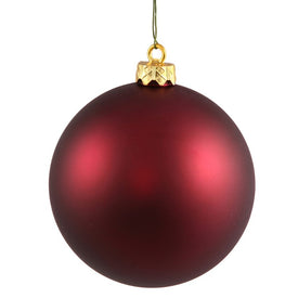 12" Wine Matte Ball Ornament