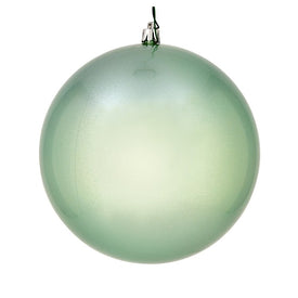 6" Frosty Mint Candy Ball Ornaments 4-Pack