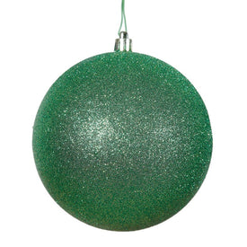 12" Green Glitter Ball Ornament